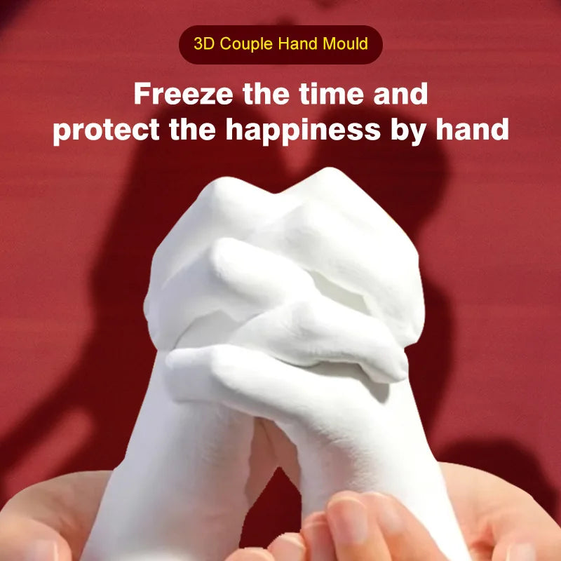 Kit Empreinte 3D Mains & Pieds - Cadeau Personnalisé Souvenir Famille