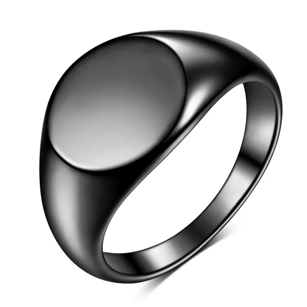 Bague Personnalisée Gravure Laser Prénom Photo Logo - Acier Inoxydable Homme Femme Couple Famille