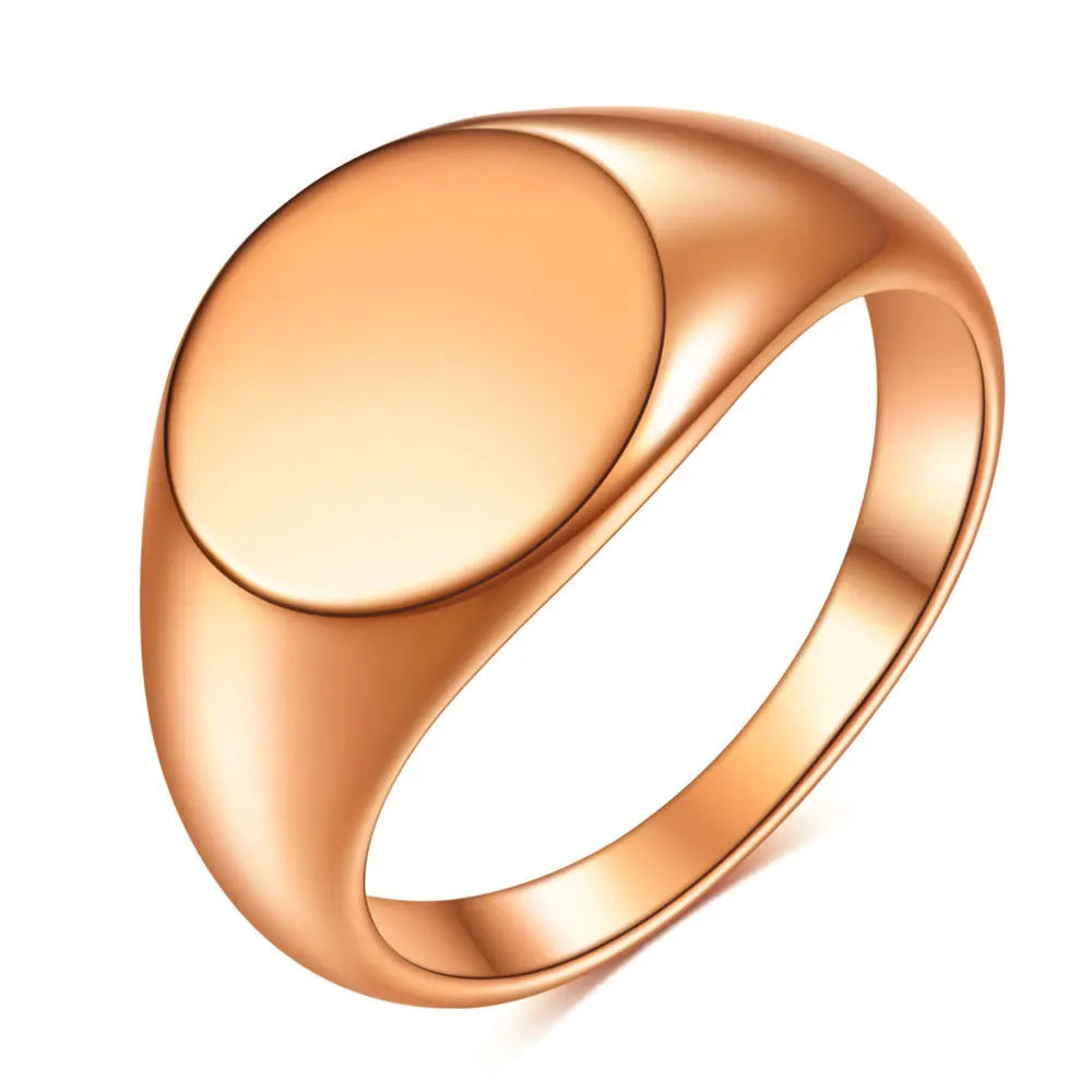 Bague Personnalisée Gravure Laser Prénom Photo Logo - Acier Inoxydable Homme Femme Couple Famille