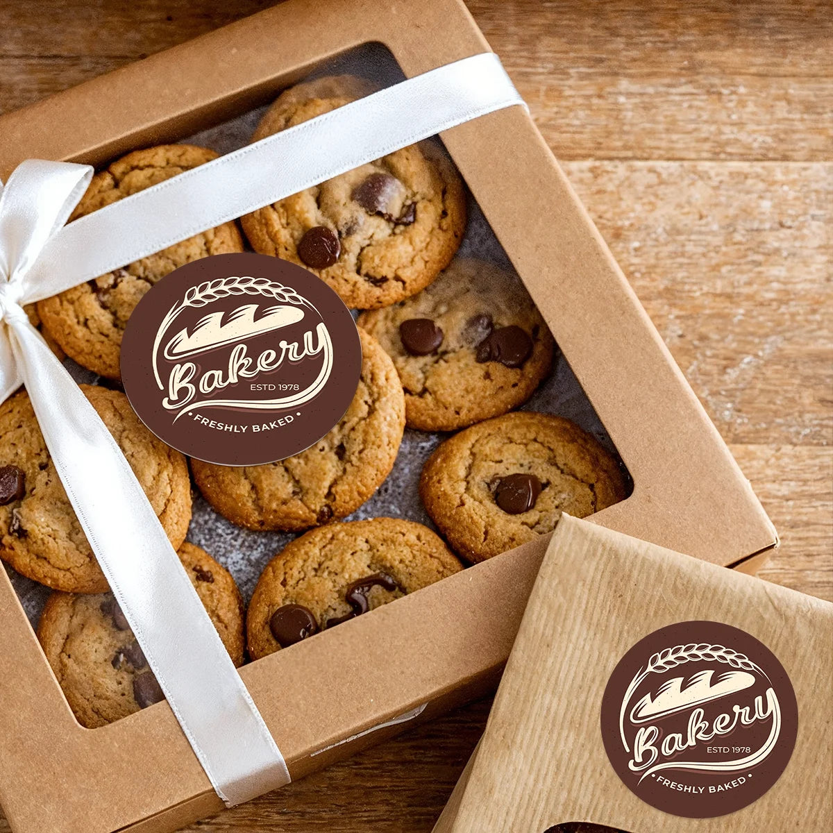 Stickers Ronds Personnalisés Imperméables Logo - Mariage Anniversaire 60pcs