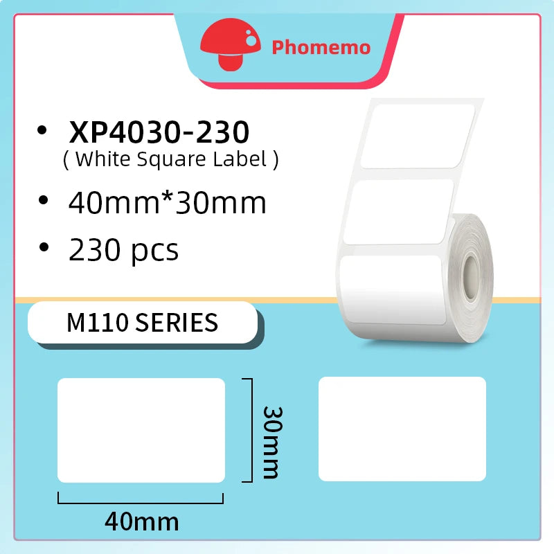 Imprimante Étiquettes Thermique Phomemo M110 - Bluetooth Portable pour Codes-Barres & Prix