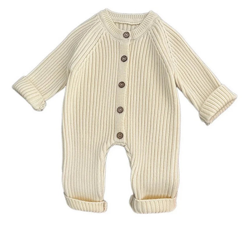 Body Bébé Personnalisé Brodé Prénom - Coton Tricoté Manches Longues - Cadeau Naissance