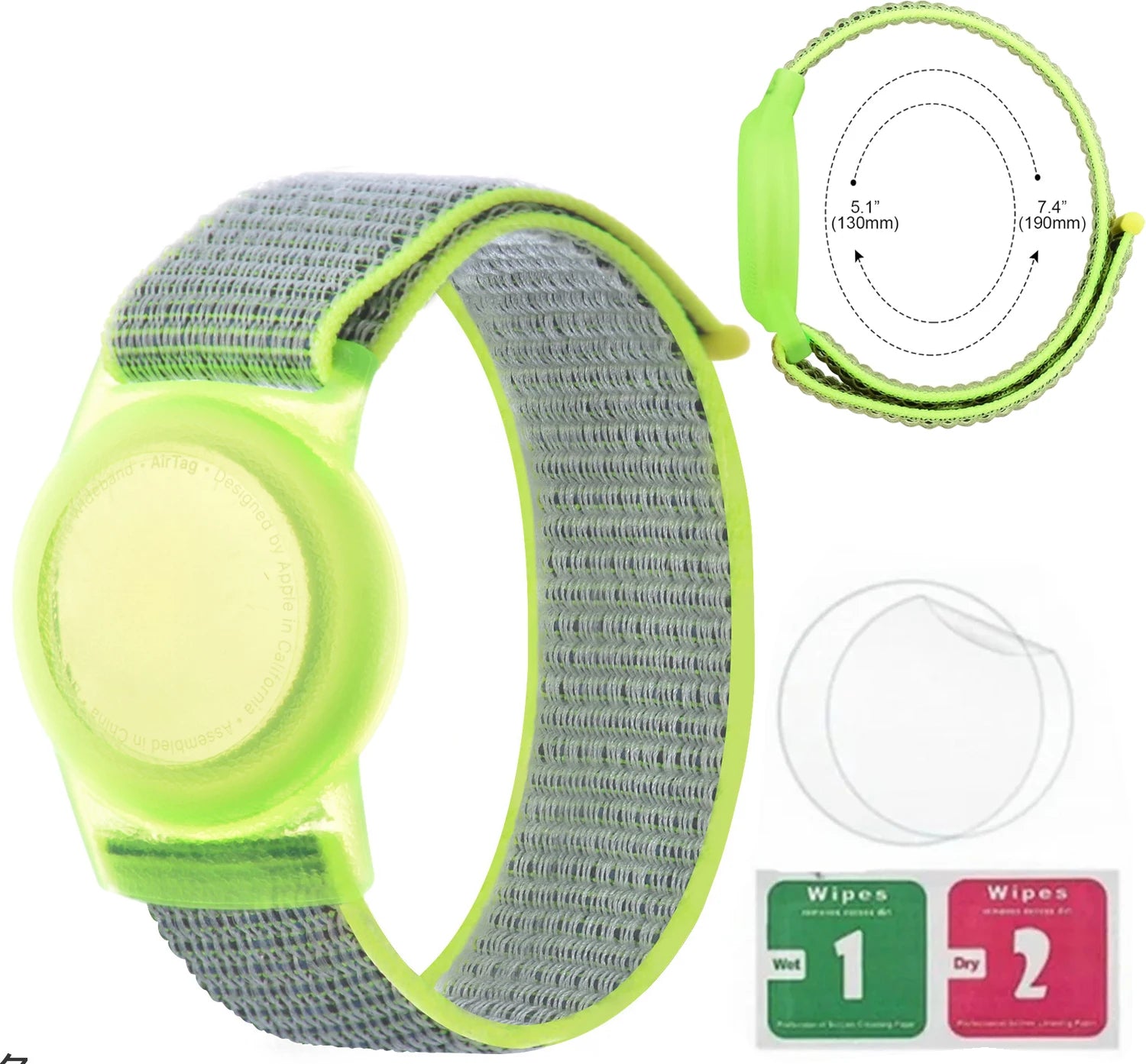 Bracelet AirTag Étanche Enfant Silicone - Tracker GPS Sécurité