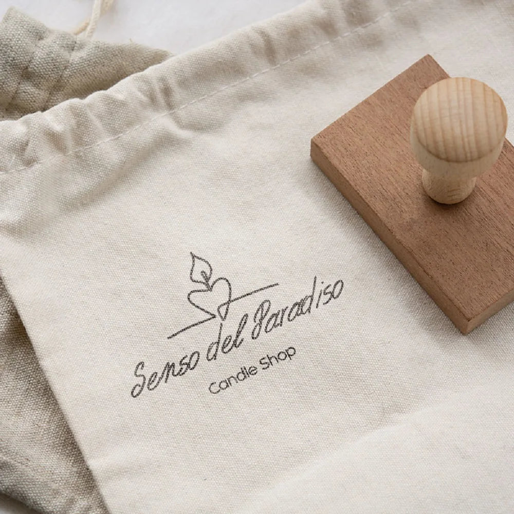 Tampon Personnalisé Logo Photo 40mm - Mariage Entreprise Adresse