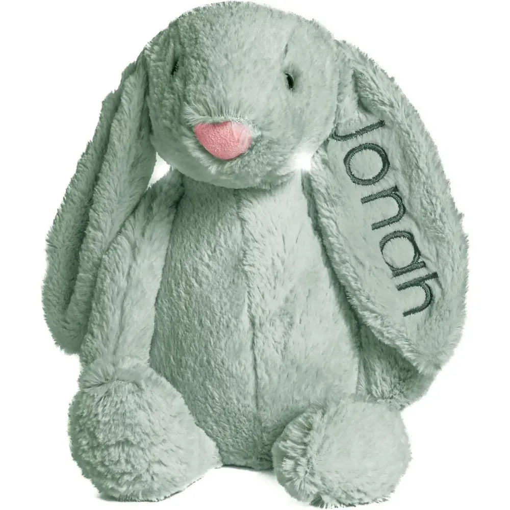 Lapin en Peluche Personnalisé avec Prénom Brodé - Cadeau Naissance Enfant