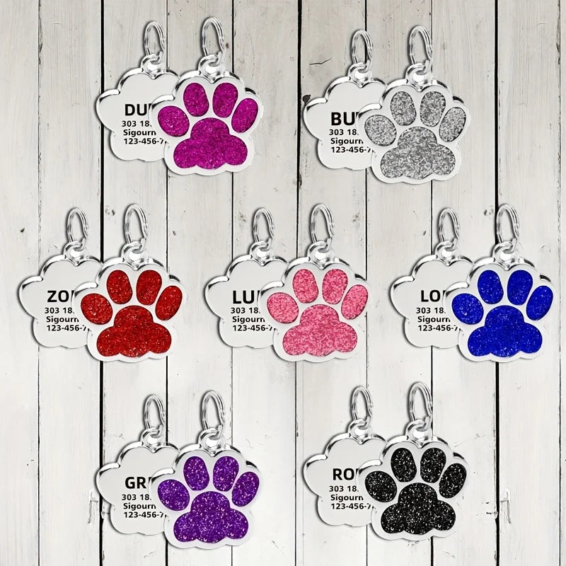 Médaille Personnalisée pour Chien et Chat - Gravure Nom, Téléphone & Date - Alliage Zinc Anti-Perte