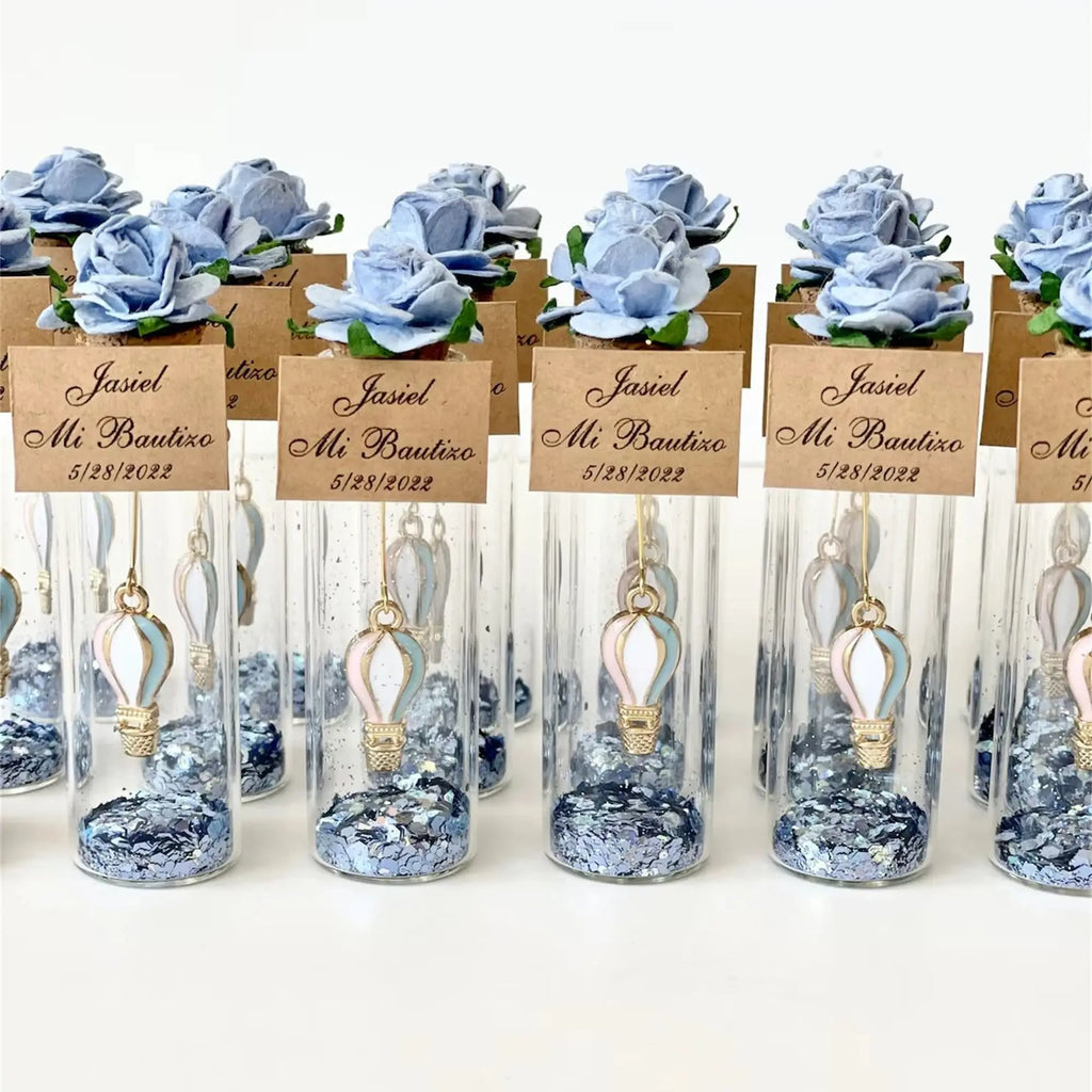 Faveurs Baby Shower Montgolfière Personnalisées - Cadeaux Invités Baptême Ballon 10-200 Pièces