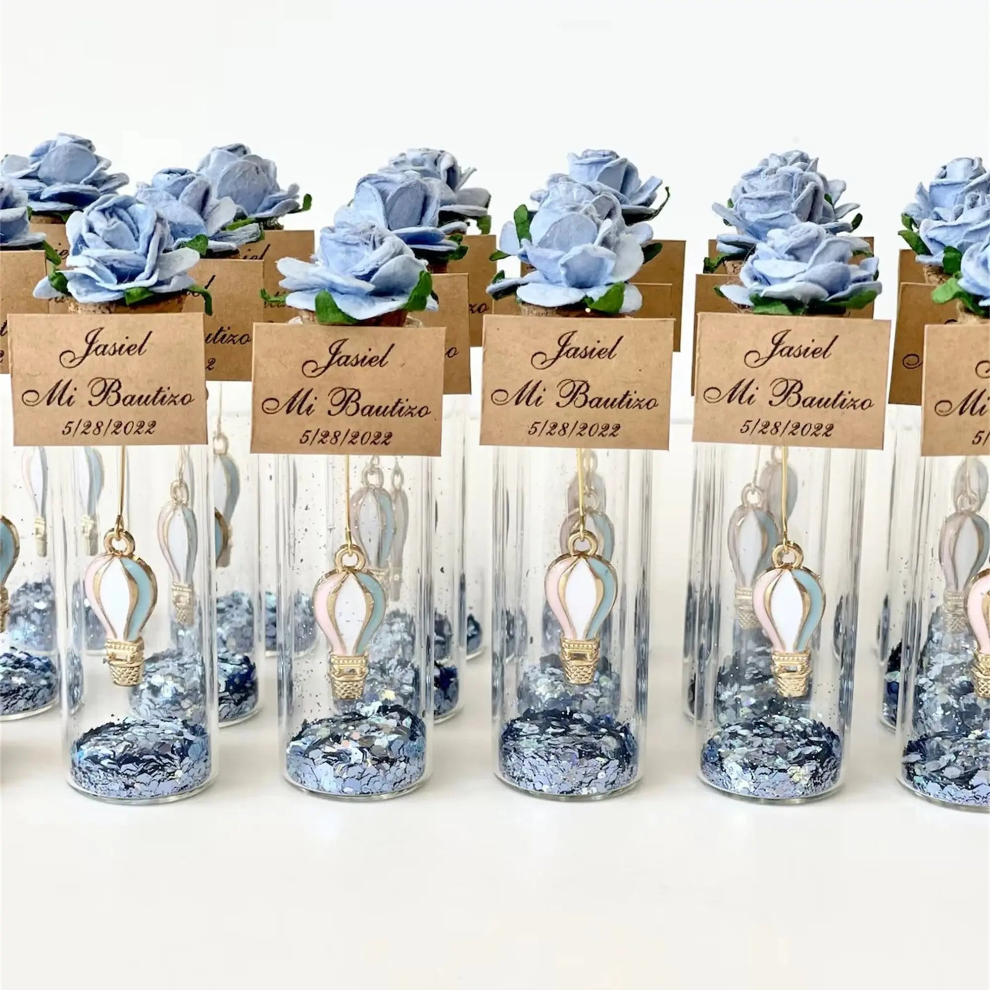 Faveurs Baby Shower Montgolfière Personnalisées - Cadeaux Invités Baptême Ballon 10-200 Pièces