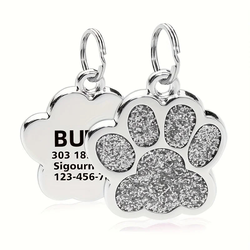 Médaille Personnalisée pour Chien et Chat - Gravure Nom, Téléphone & Date - Alliage Zinc Anti-Perte