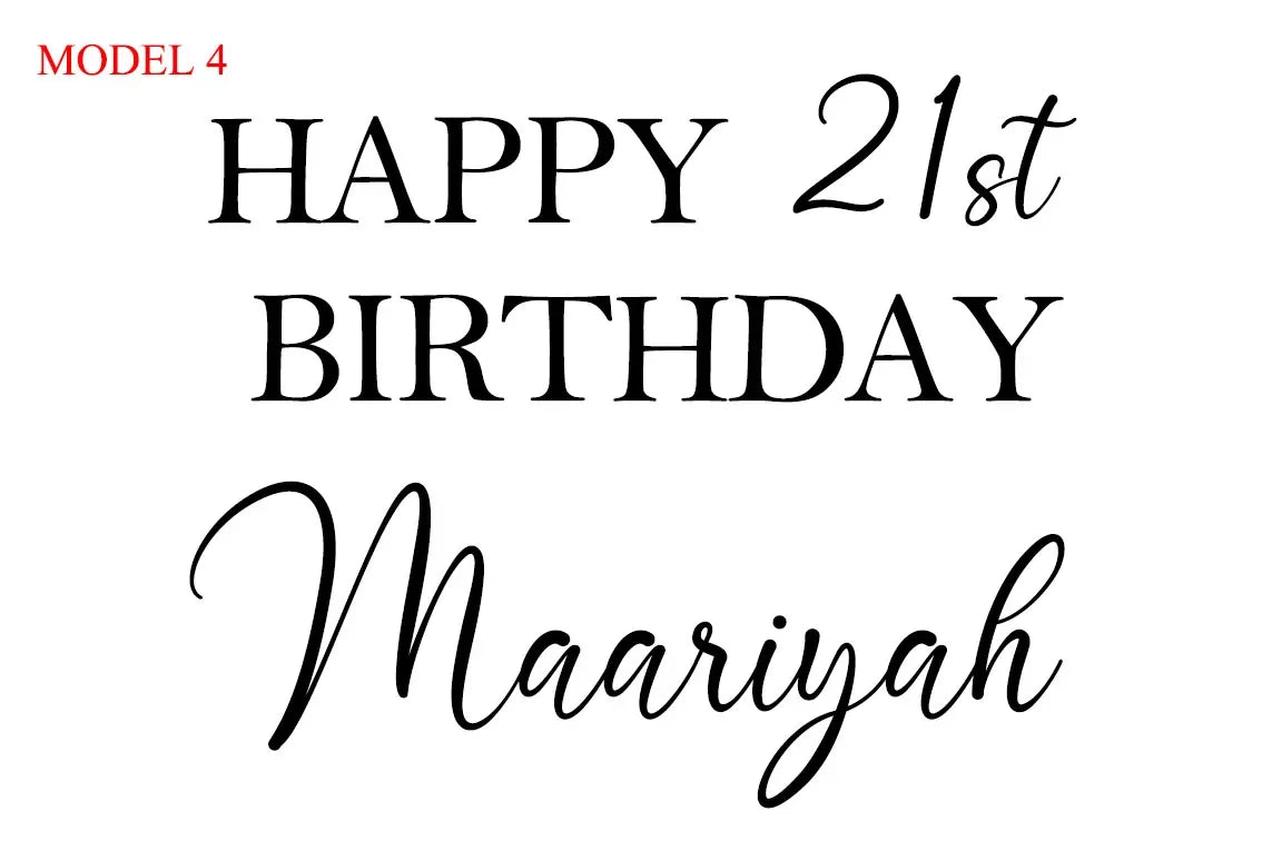 Stickers Personnalisés Ballons Bobo Prénoms 45/60/90cm - Mariage Baby Shower