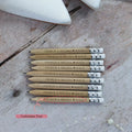 10 Crayons Bois Personnalisés Gravés - Cadeau Invités Mariage EVJF Bambou