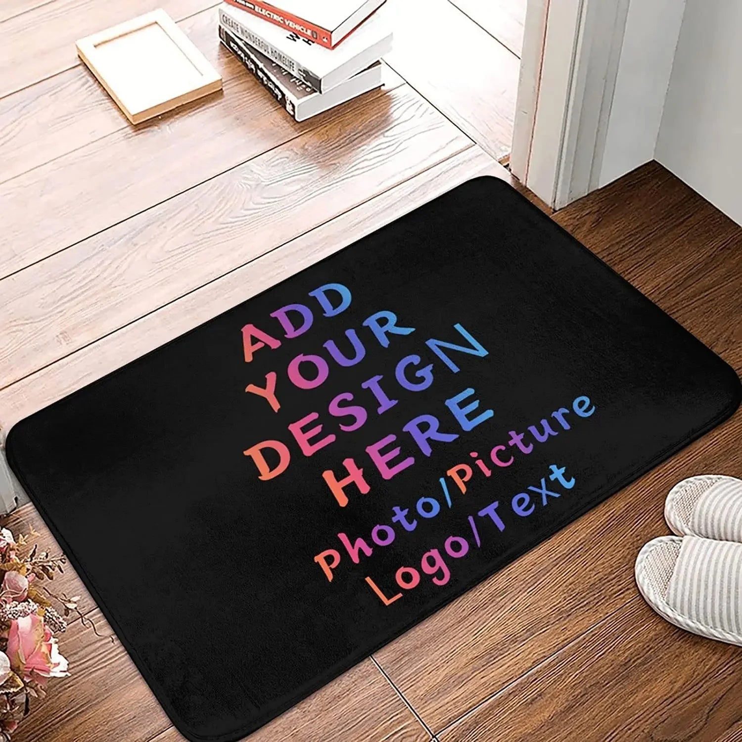Paillasson Personnalisé Photo Logo Texte - Tapis Entrée Sur Mesure 40x60cm Cadeau Unique