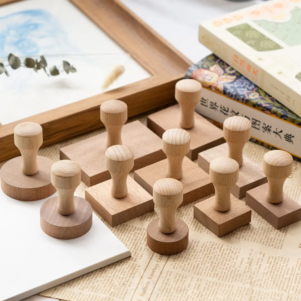 Tampon Personnalisé Logo Photo 40mm - Mariage Entreprise Adresse