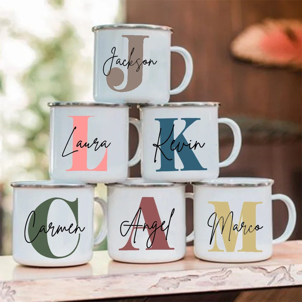 Tasse Personnalisée Initiale Prénom 360ml - Cadeau Mariage EVJF Témoin