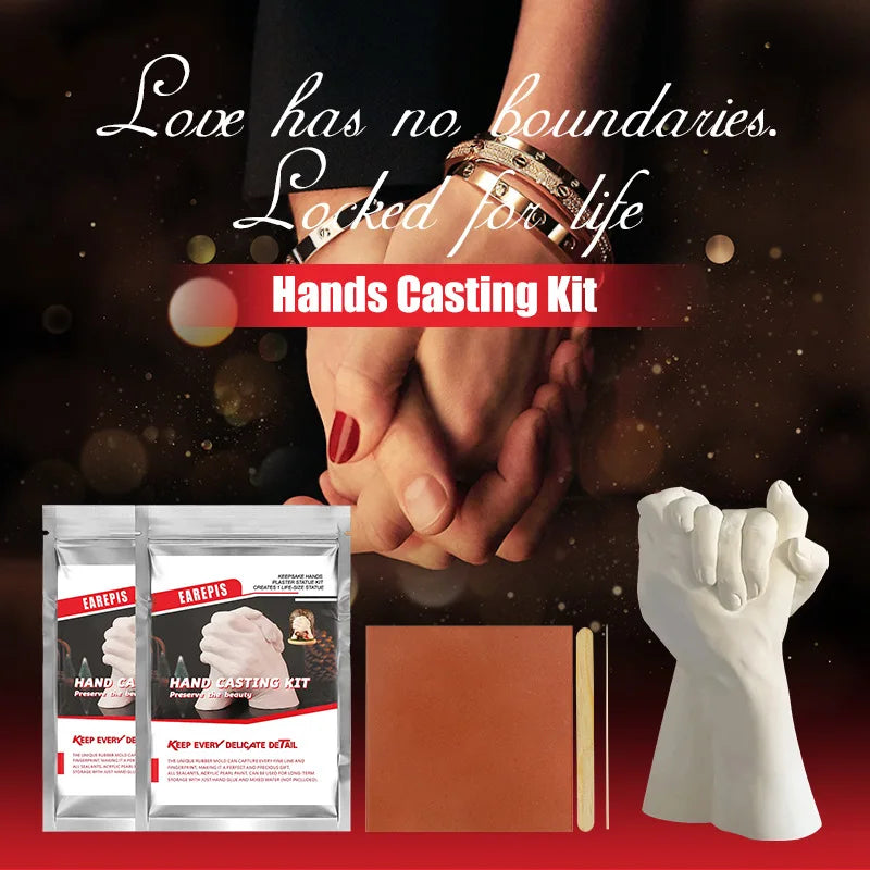 Kit Empreinte 3D Mains & Pieds - Cadeau Personnalisé Souvenir Famille