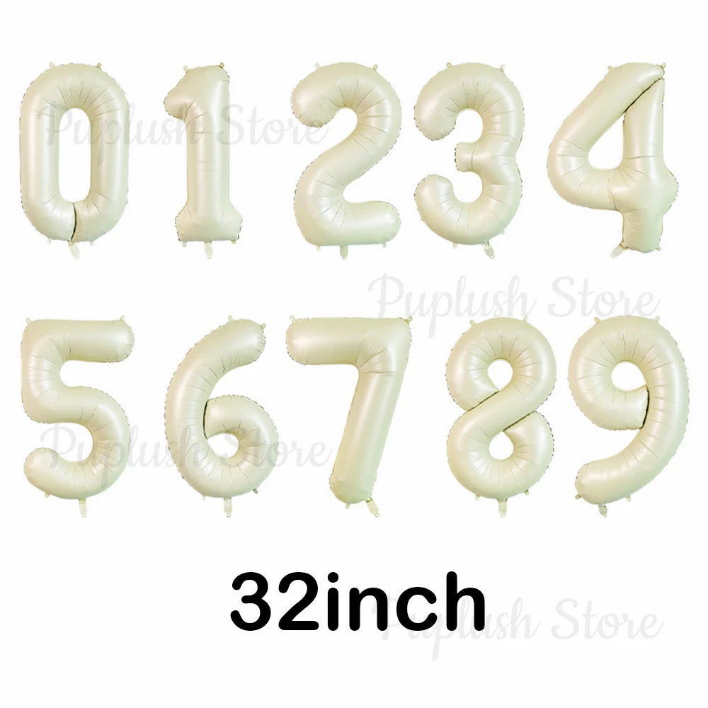 Ballon Chiffre Géant 32 Pouces Nœuds Roses - Décoration Anniversaire Fille Thème Coquette