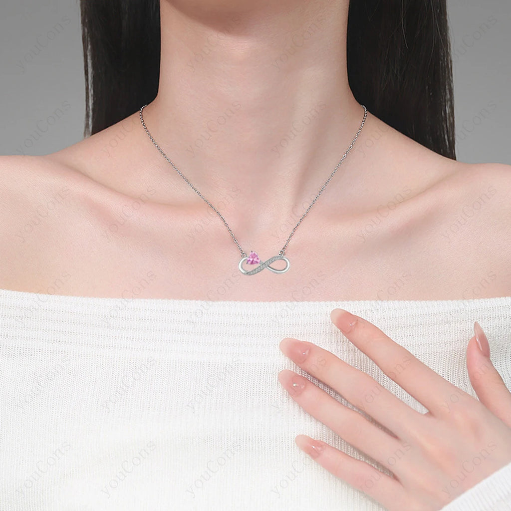 Collier Cœur Rose Luxe avec Boîte de Roses - Pendentif Zircon Saint-Valentin Mariage Cadeau Femme