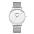 Montre Femme Vintage Quartz - Bracelet Acier Or Rose - Cadran Classique Élégant Casual