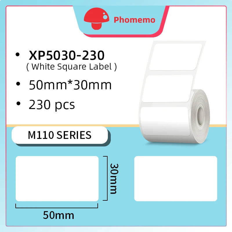 Imprimante Étiquettes Thermique Phomemo M110 - Bluetooth Portable pour Codes-Barres & Prix