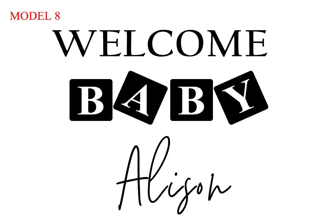 Stickers Personnalisés Ballons Bobo Prénoms 45/60/90cm - Mariage Baby Shower