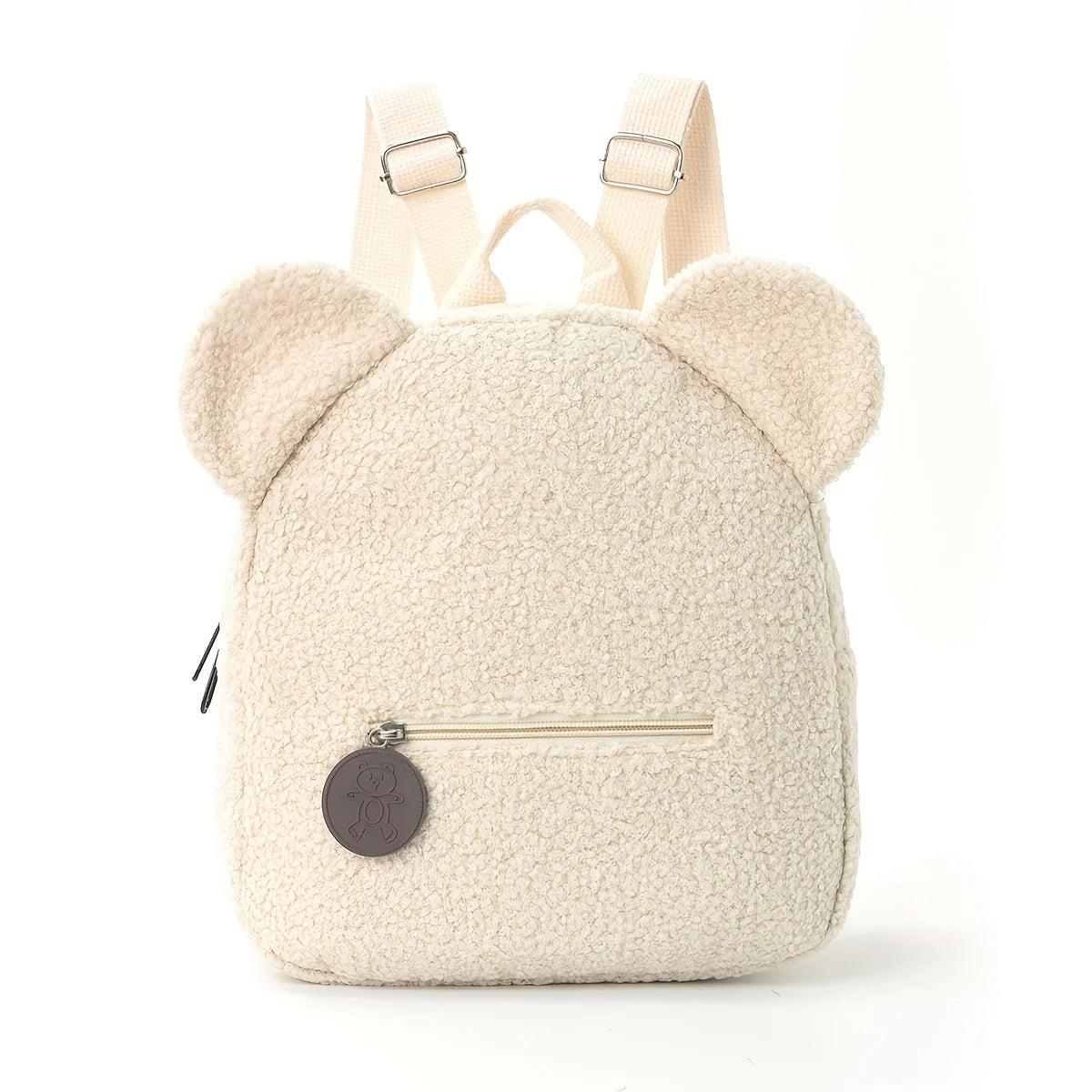 Sac à Dos Peluche Ours Personnalisé Brodé - Prénom Enfant Automne Hiver - Cadeau Maternelle