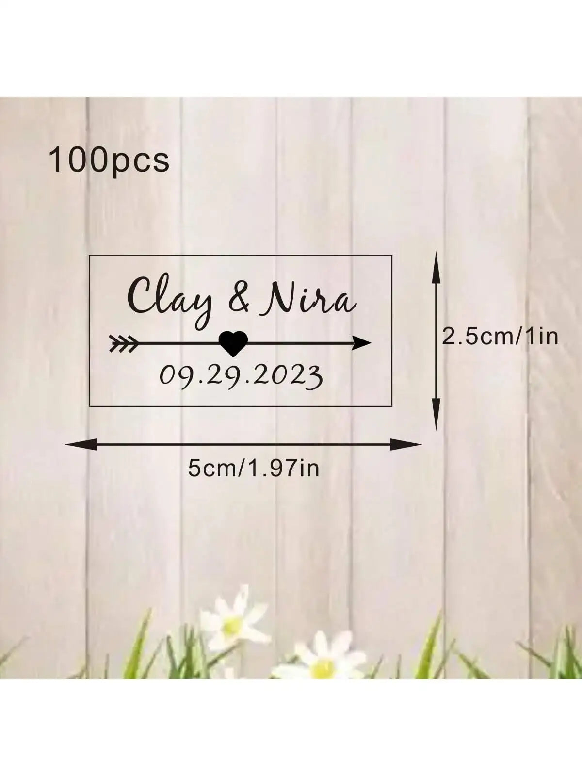 100 Étiquettes Bulles Savon Mariage Transparentes - Noms Dates Personnalisés