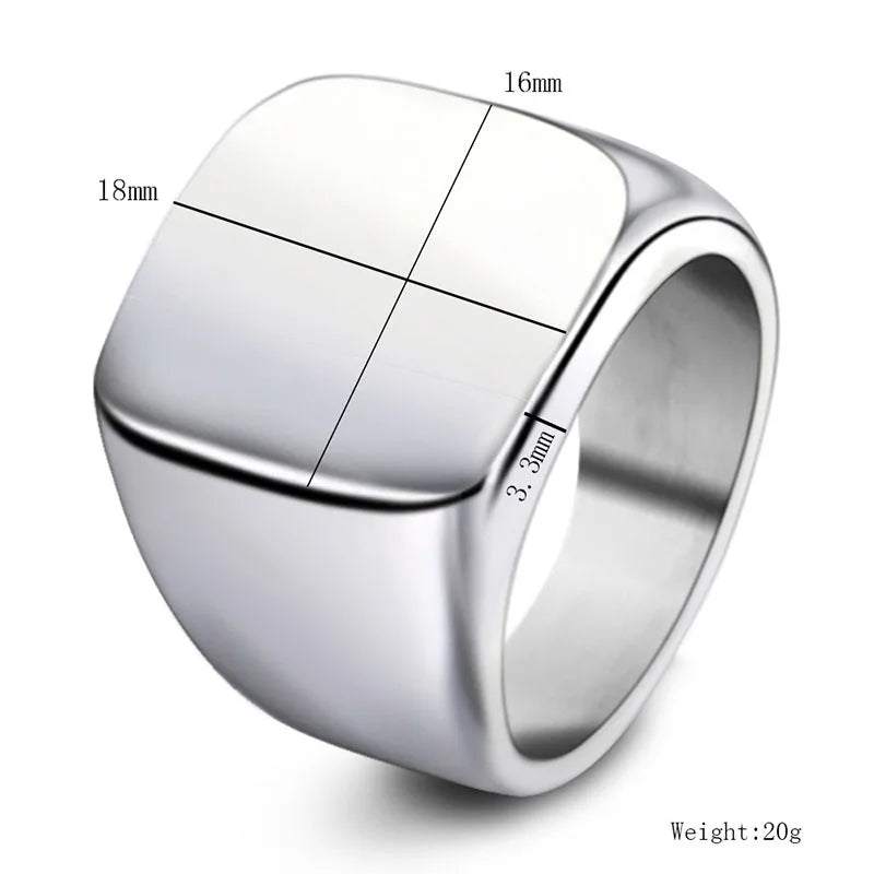 Bague Personnalisée Gravure Laser Prénom Photo Logo - Acier Inoxydable Homme Femme Couple Famille
