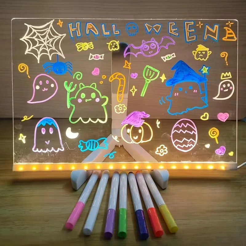 Tableau Lumineux LED Personnalisable - Message Effaçable USB pour Décoration & Cadeaux