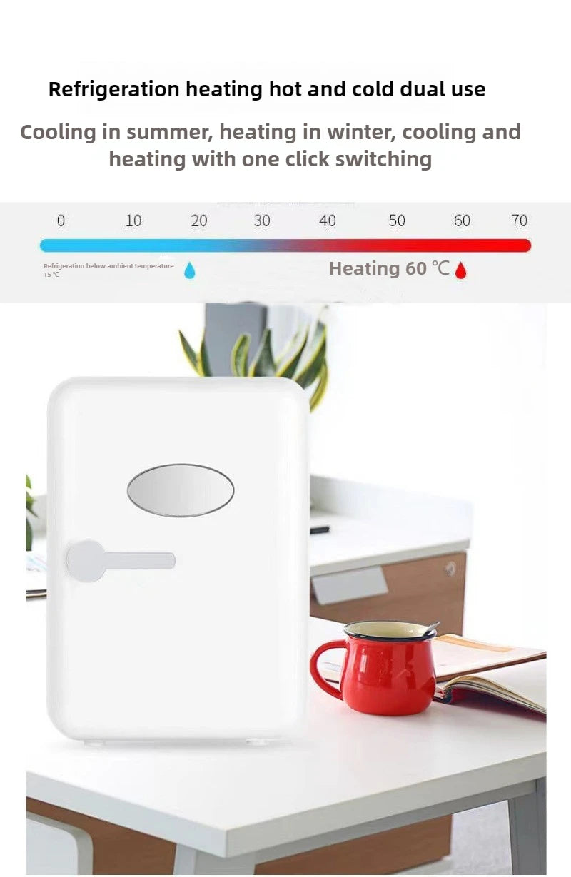 Mini Frigo Beauté 4L Chaud/Froid - Réfrigérateur Cosmétiques Portable Maison et Voiture