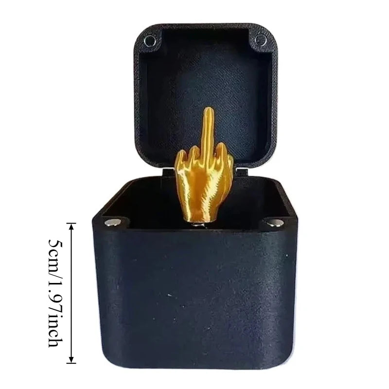 Boîte Cadeau Blague avec Doigt d'Honneur - Surprise Pop-Up Hilarante pour Adultes