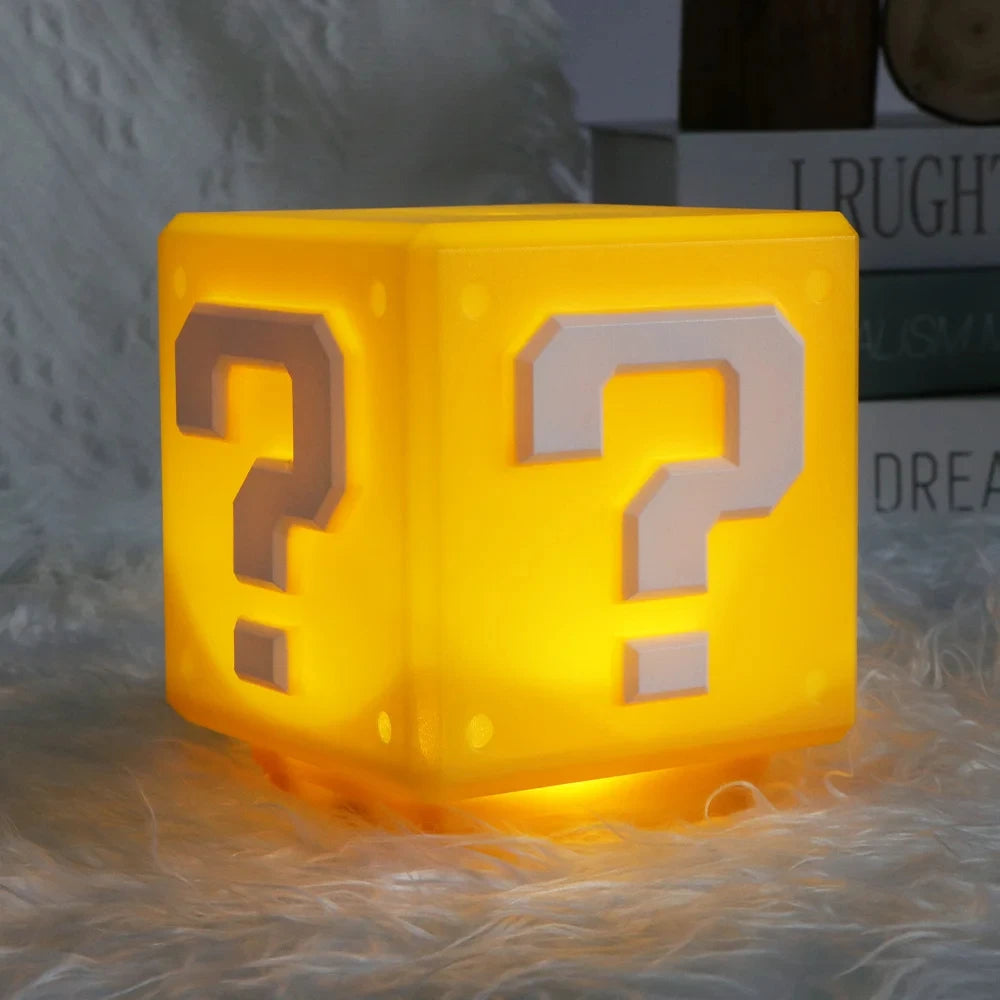 Lampe LED Point d'Interrogation avec Musique - Veilleuse Enfant USB Rechargeable - Cadeau Anime