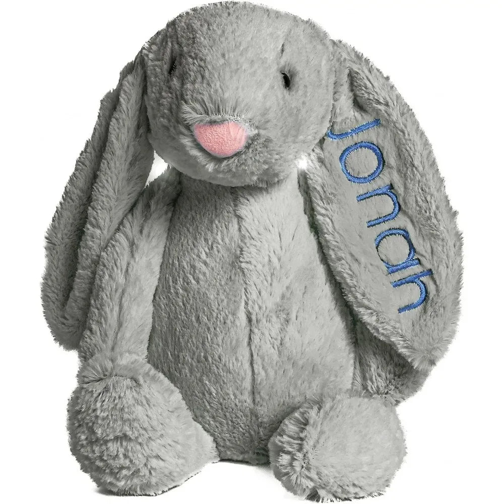 Lapin en Peluche Personnalisé avec Prénom Brodé - Cadeau Naissance Enfant