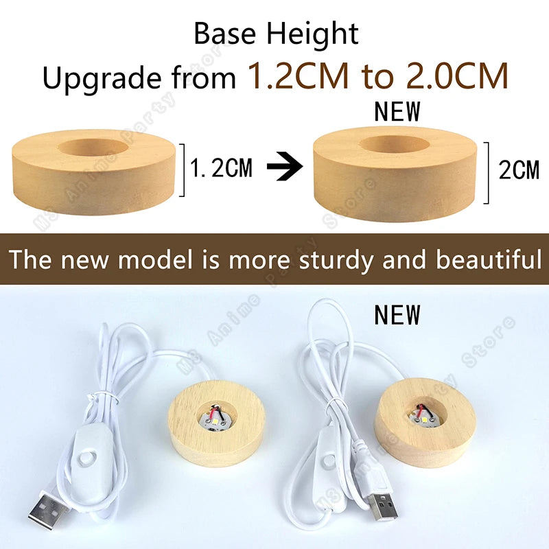 Boule Cristal 3D Lampe LED Galaxie Planètes Lune 5cm - Veilleuse Enfant