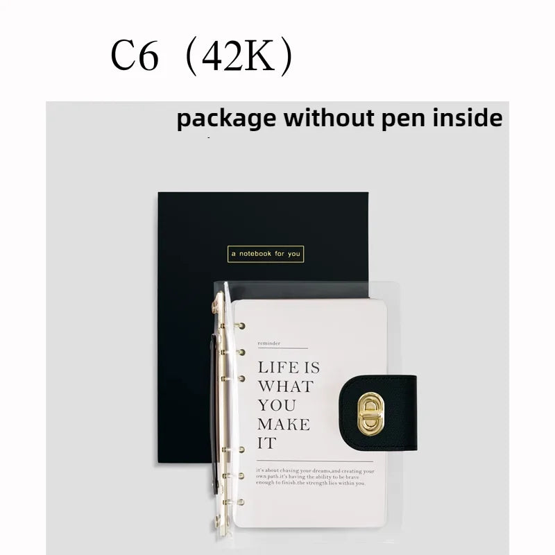 Carnet A5 Anneaux Personnalisable - Journal Bureau Planner Rechargeable + Stickers