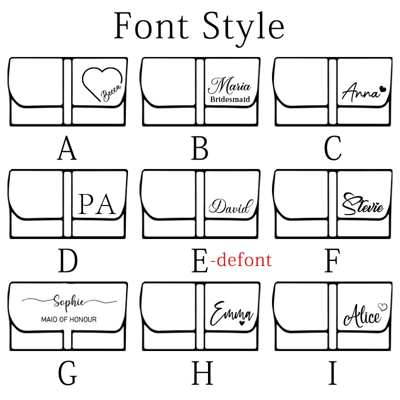 Étui Lunettes Cuir Personnalisé Prénom - Cadeau Demoiselle d'Honneur Voyage