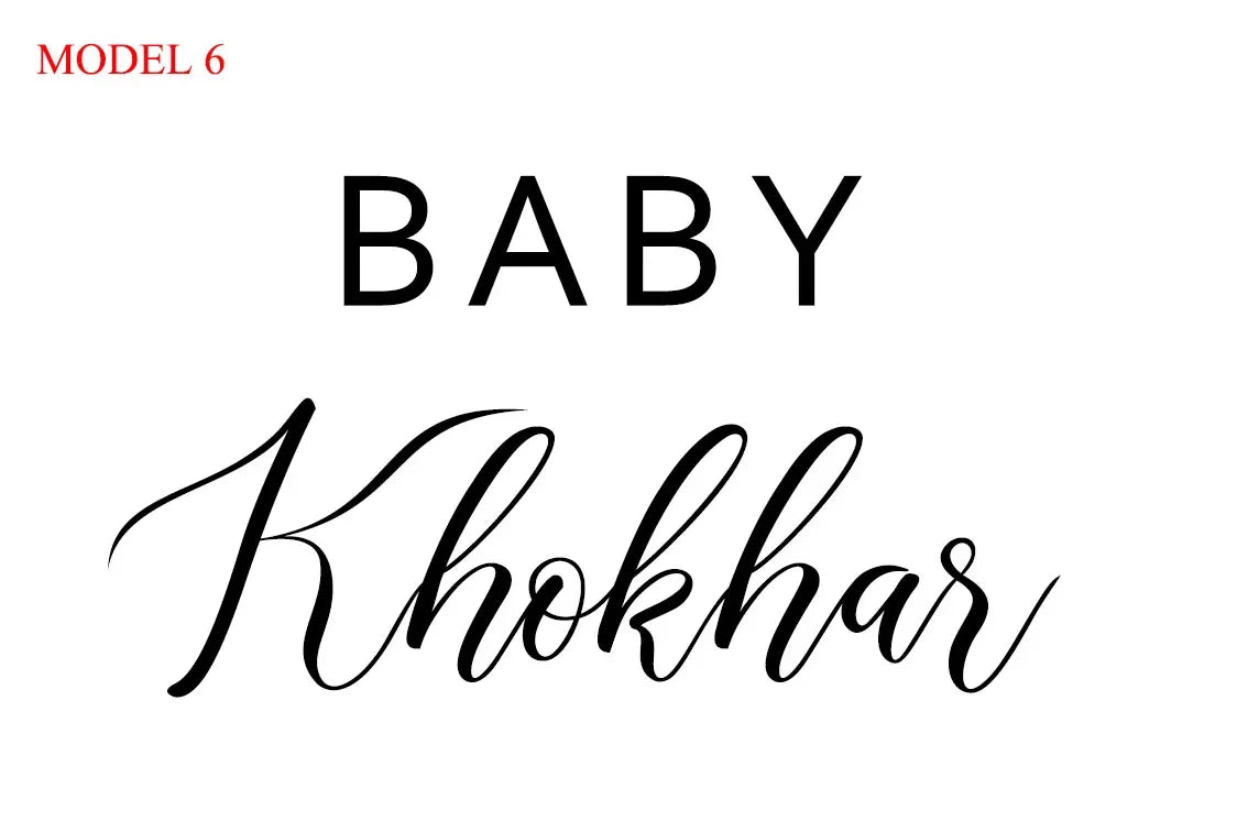 Stickers Personnalisés Ballons Bobo Prénoms 45/60/90cm - Mariage Baby Shower