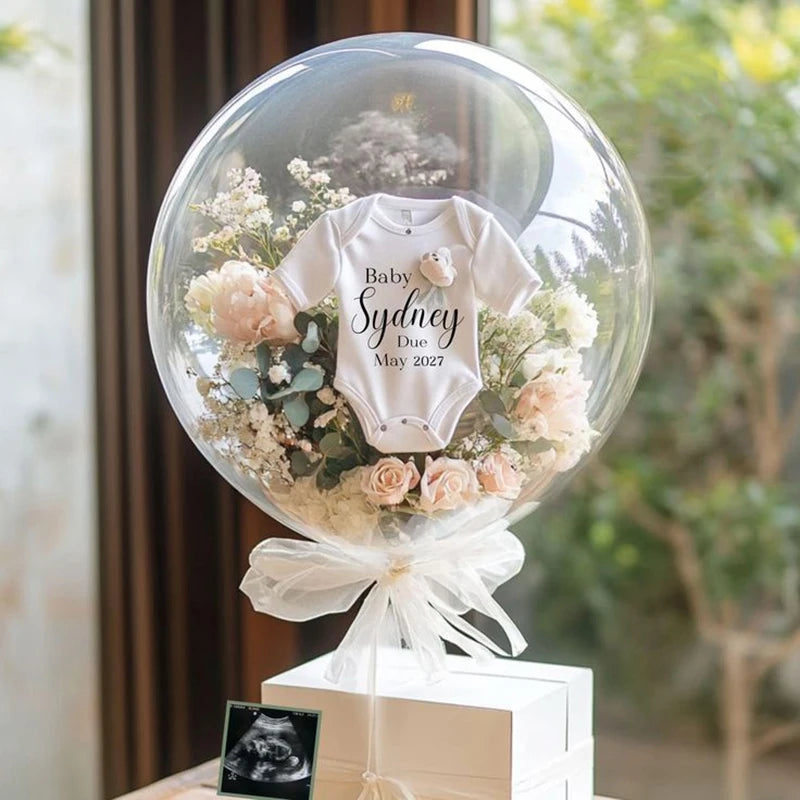 Stickers Personnalisés Ballons Bobo Prénoms 45/60/90cm - Mariage Baby Shower