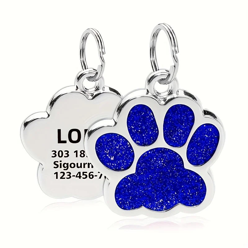 Médaille Personnalisée pour Chien et Chat - Gravure Nom, Téléphone & Date - Alliage Zinc Anti-Perte