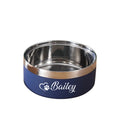 Gamelle Inox Personnalisée Gravée pour Chien Chat - Texte sur Mesure - Ronde Épaissie Anti-Chute
