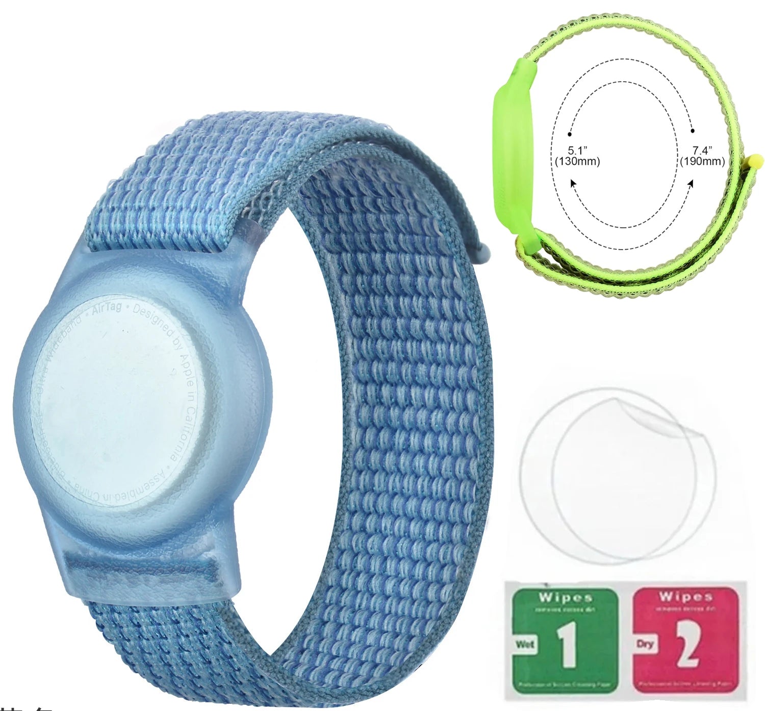 Bracelet AirTag Étanche Enfant Silicone - Tracker GPS Sécurité