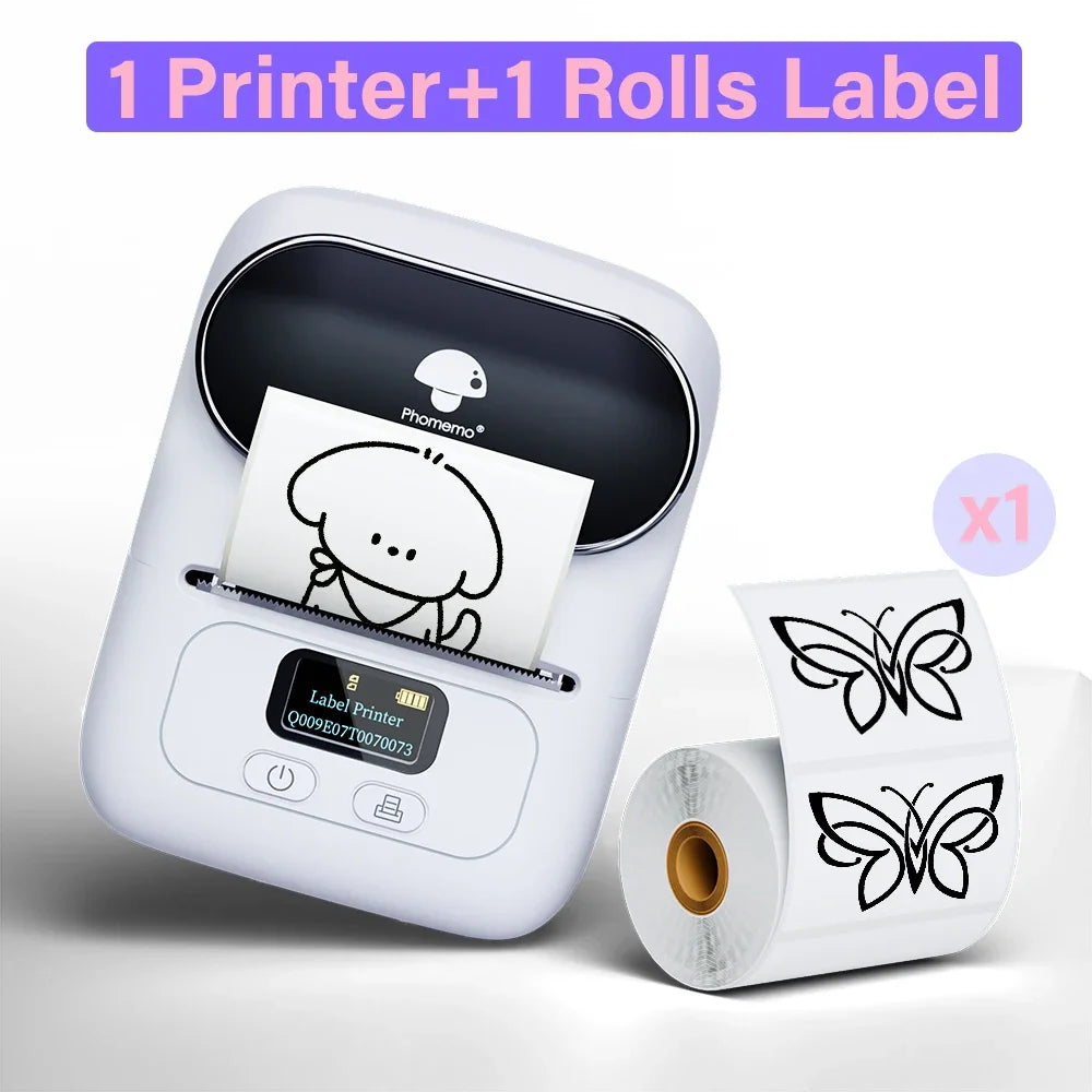 Imprimante Étiquettes Thermique Phomemo M110 - Bluetooth Portable pour Codes-Barres & Prix