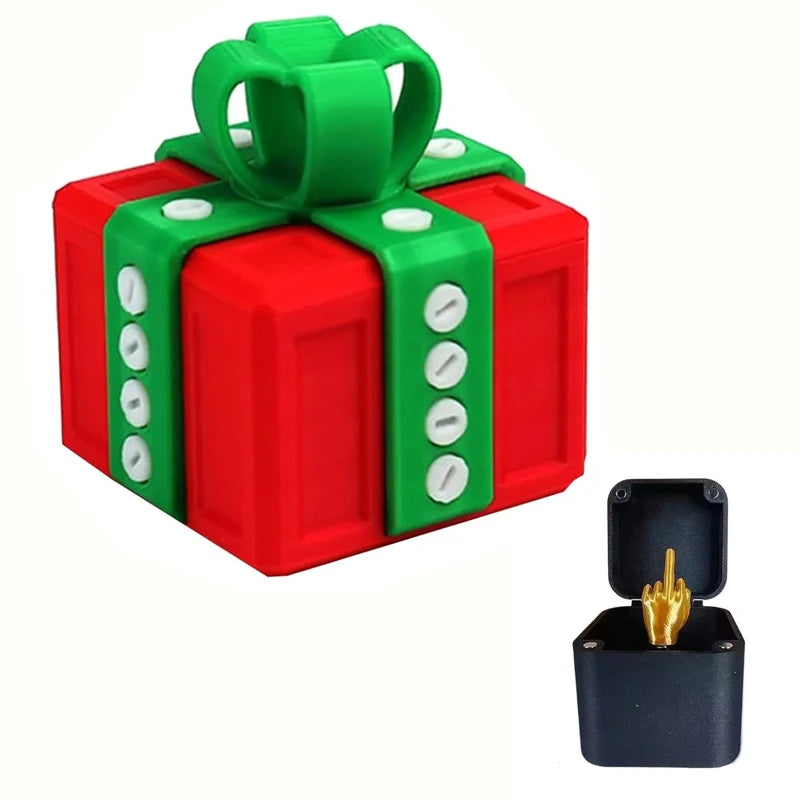 Boîte Cadeau Blague avec Doigt d'Honneur - Surprise Pop-Up Hilarante pour Adultes