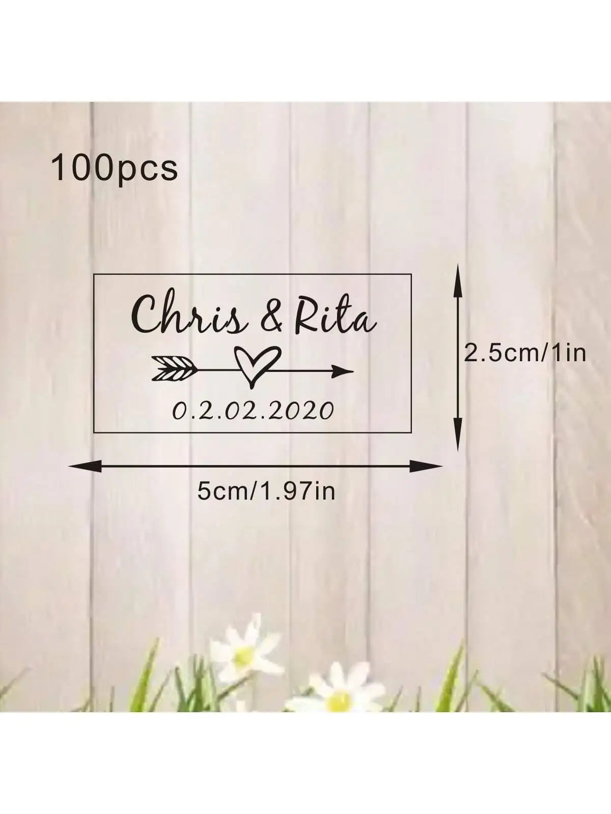 100 Étiquettes Bulles Savon Mariage Transparentes - Noms Dates Personnalisés