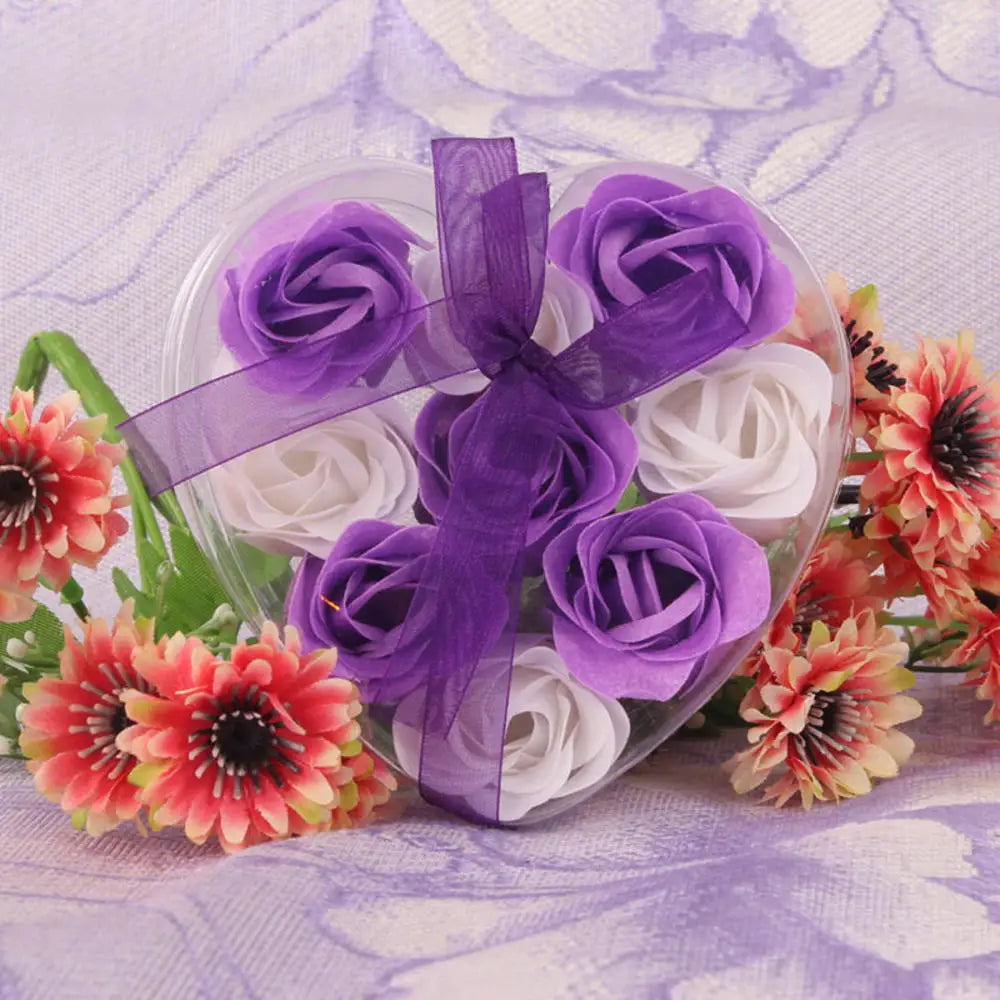 Bouquet Roses en Savon Parfumé 3/6/9 Têtes - Cadeau Saint-Valentin Romantique