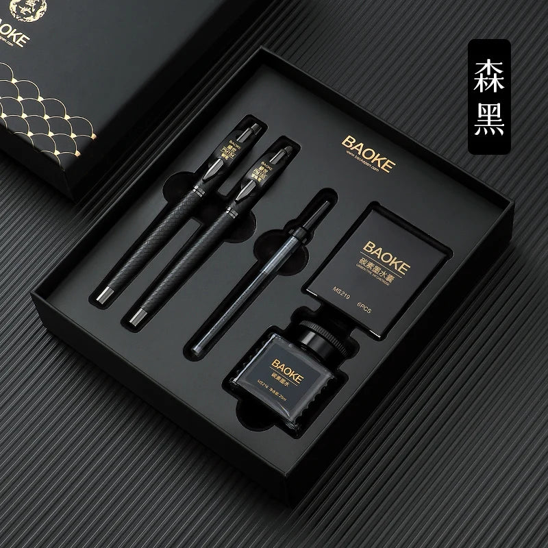 Coffret Stylo Plume Premium BAOKE - Set Cadeau avec Encre & Cartouches | Écriture Élégante