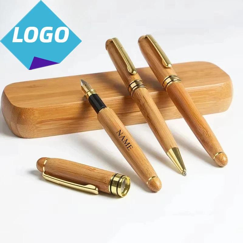 Coffret Stylo Bois Personnalisé Gravé - Cadeau Entreprise Signature