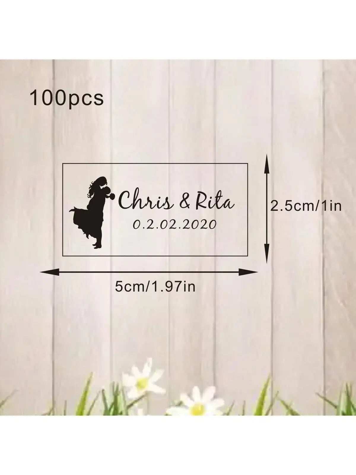 100 Étiquettes Bulles Savon Mariage Transparentes - Noms Dates Personnalisés