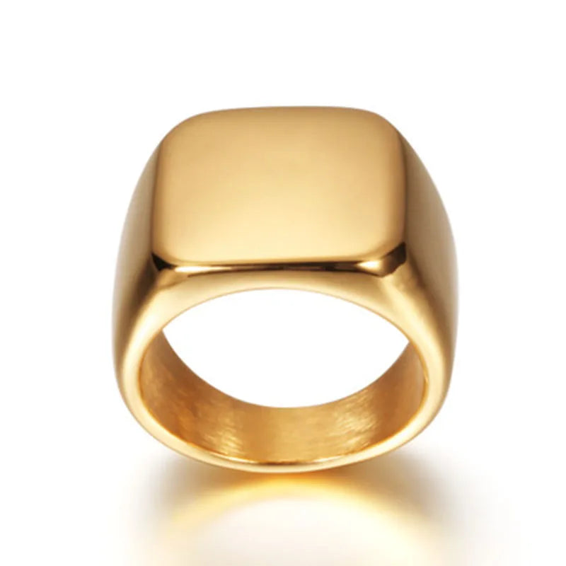 Bague Personnalisée Gravure Laser Prénom Photo Logo - Acier Inoxydable Homme Femme Couple Famille