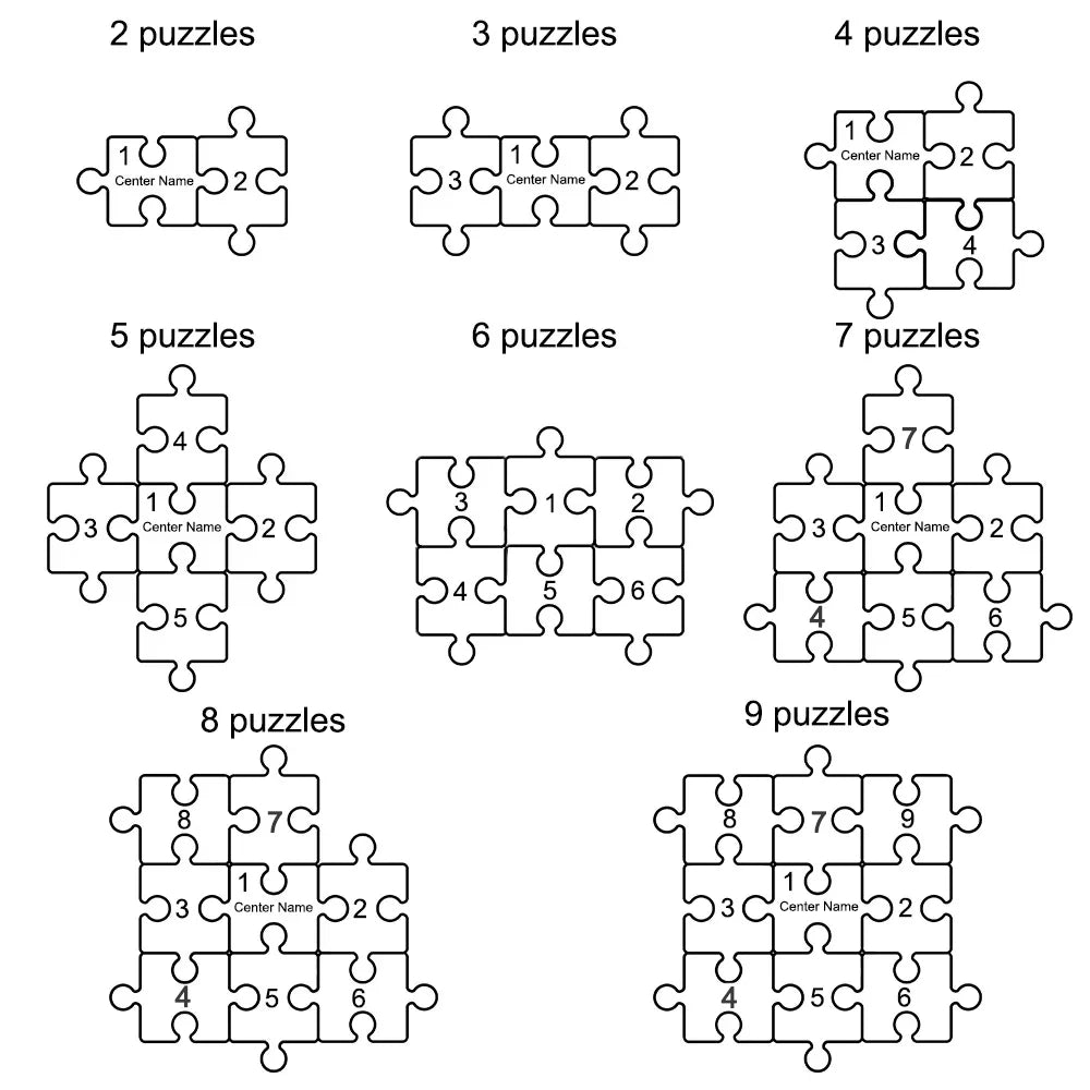 Plaque Puzzle Bois Personnalisée Fête des Mères - Prénoms Famille Gravés - Cadeau Maman Anniversaire