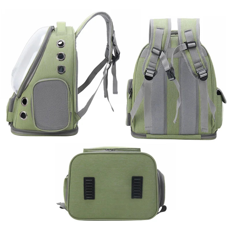 Sac de Transport Chat Transparent - Sac à Dos Respirant pour Chat et Petit Chien Voyage